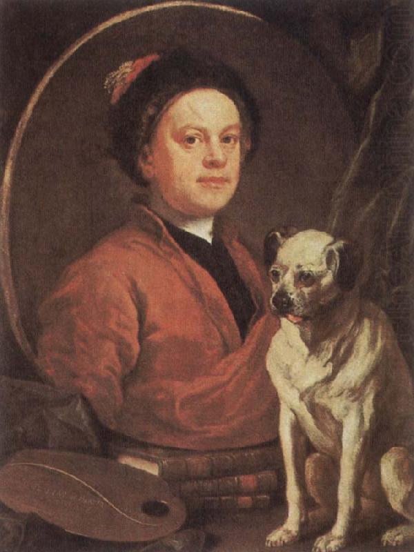 The Painter and his Pug, HOGARTH, William